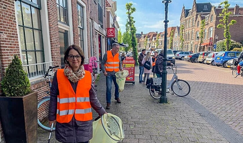 De opruimactie van raad en college, vorige week zaterdag.