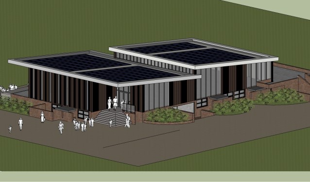 Zo gaat het nieuwe clubhuis van SV Laren'99 eruit zien.