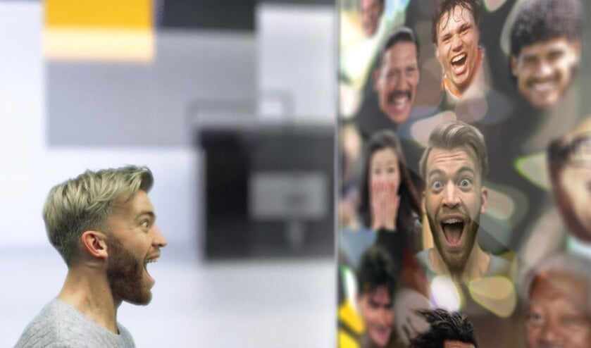 Impressie van een interactieve installatie in het nieuwe museum van Beeld en Geluid.