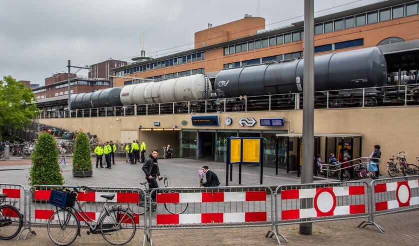 Een beeld dat veel Hilversummers liever niet zien.