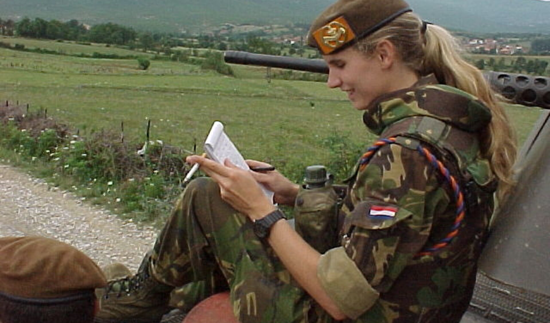Mirjam was op 25-jarige leeftijd legerjournalist.