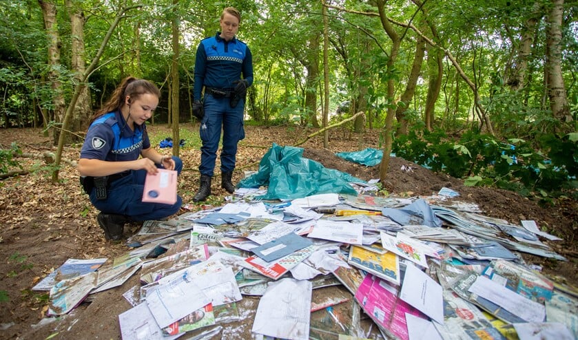 Woensdag werd de post ontdekt.