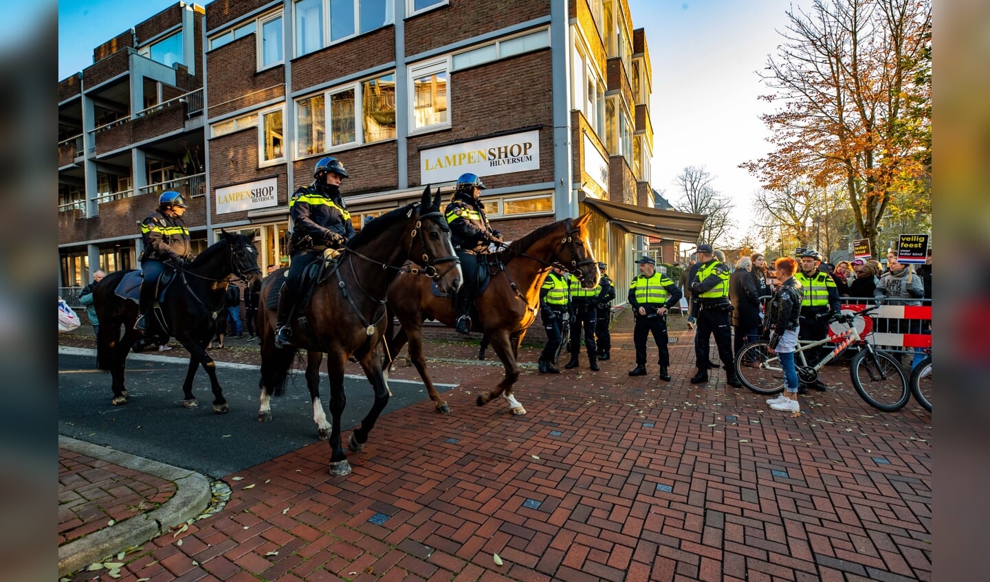 Veel politie op de been tijdens de intocht in 2018.