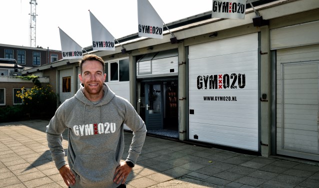 Dax van de Velden bij de nieuwe vestiging van Gym020.