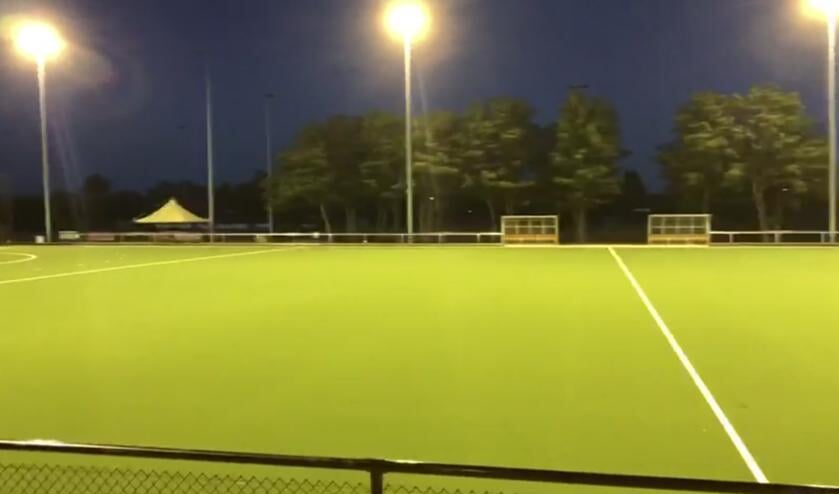 Het nieuwe waterveld by night.
