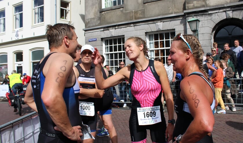 Barry Dooper, Frank de Graaf, Emma den Besten en Paula van der Pouw: de vier snelste Weespers.