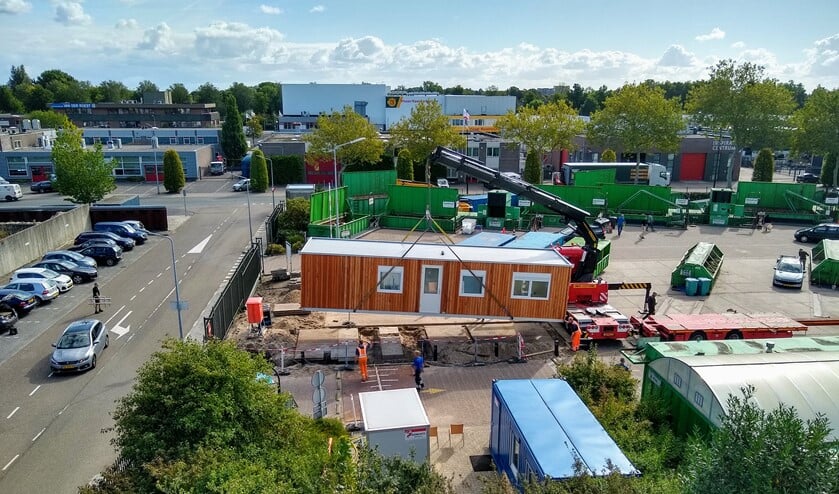 Een nieuw kantoor voor de medewerkers van het scheidingsstation.