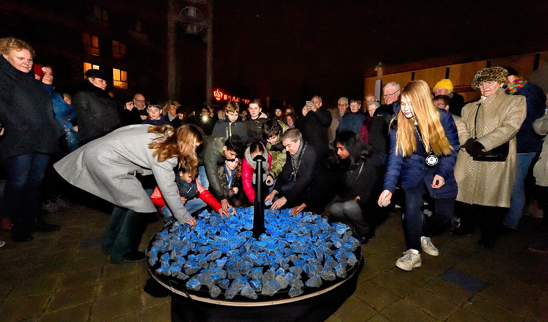 Het tijdelijk Holocaustmonument 'Levenslicht' 