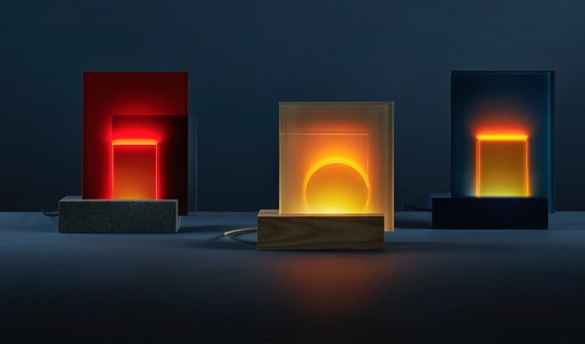 Elegante lichtobjecten 'Liuw' van designer Hedwich Hooghiemstra.