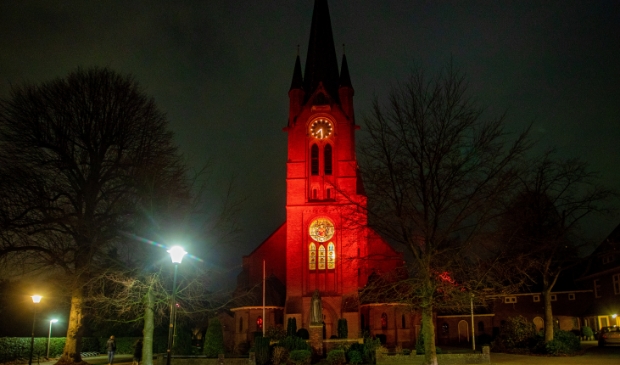 <p>Een rode Vituskerk voor godsdienstvrijheid.</p>