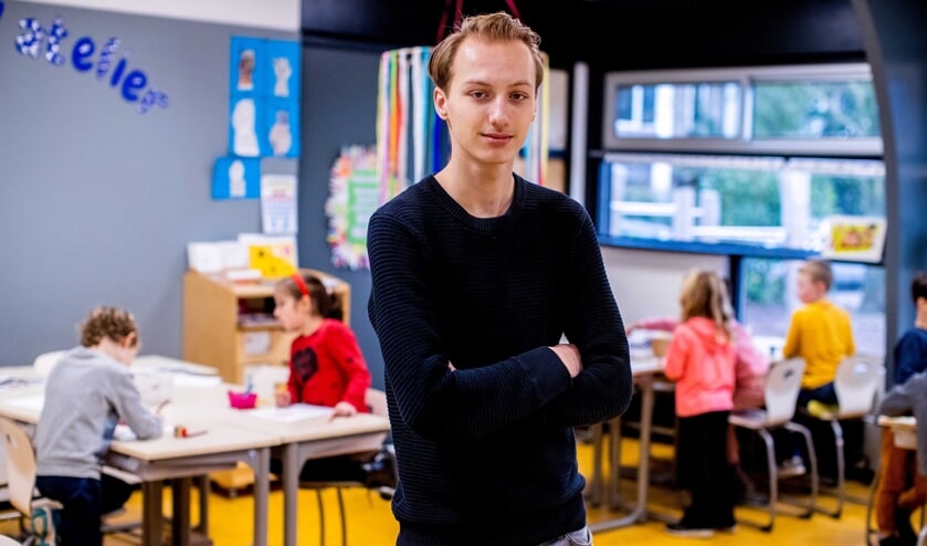 Over een paar jaar hoopt Joery van den Bos les te geven aan groep 7 of 8. De leerling van het Comenius College wil graag het basisonderwijs in.