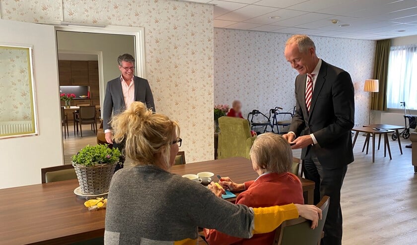 Burgemeester Niek Meijer op bezoek bij De Bolder.