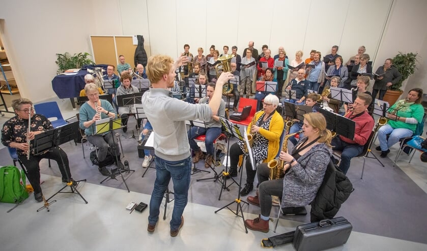 Er werd volop geoefend voor een geslaagd concert.