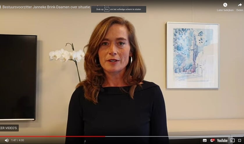 Bestuursvoorzitter Janneke Brink-Daamen.