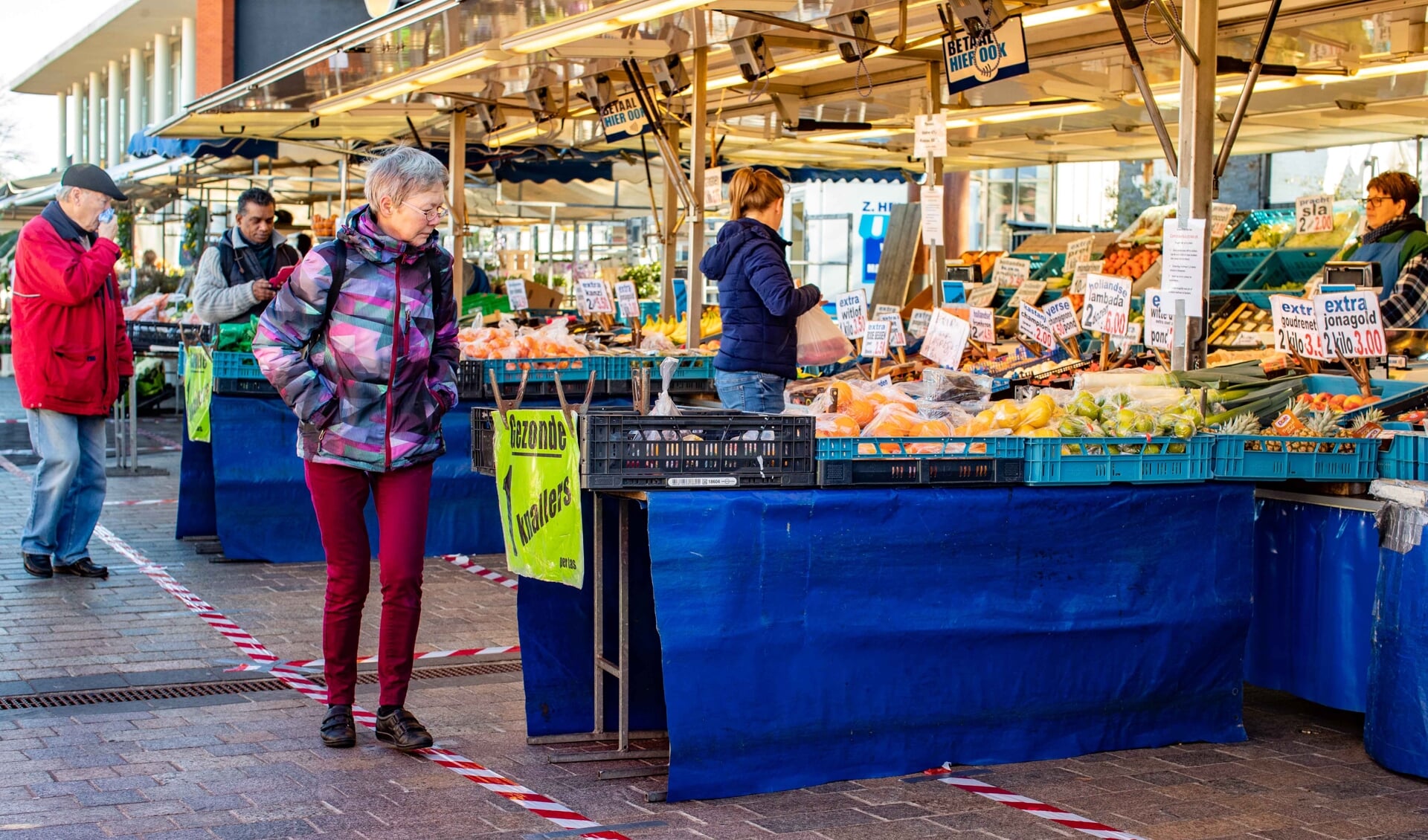 Foto van de markt van afgelopen zaterdag. 
