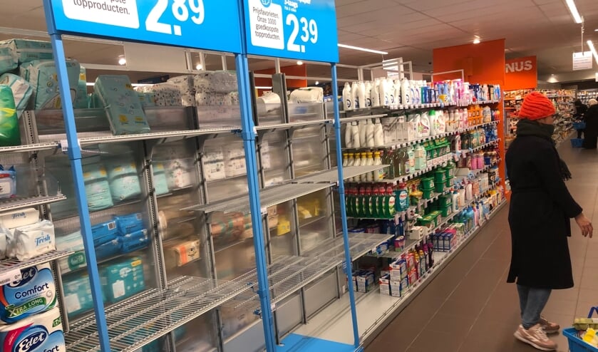 Het toiletpapier gaat snel bij AH.