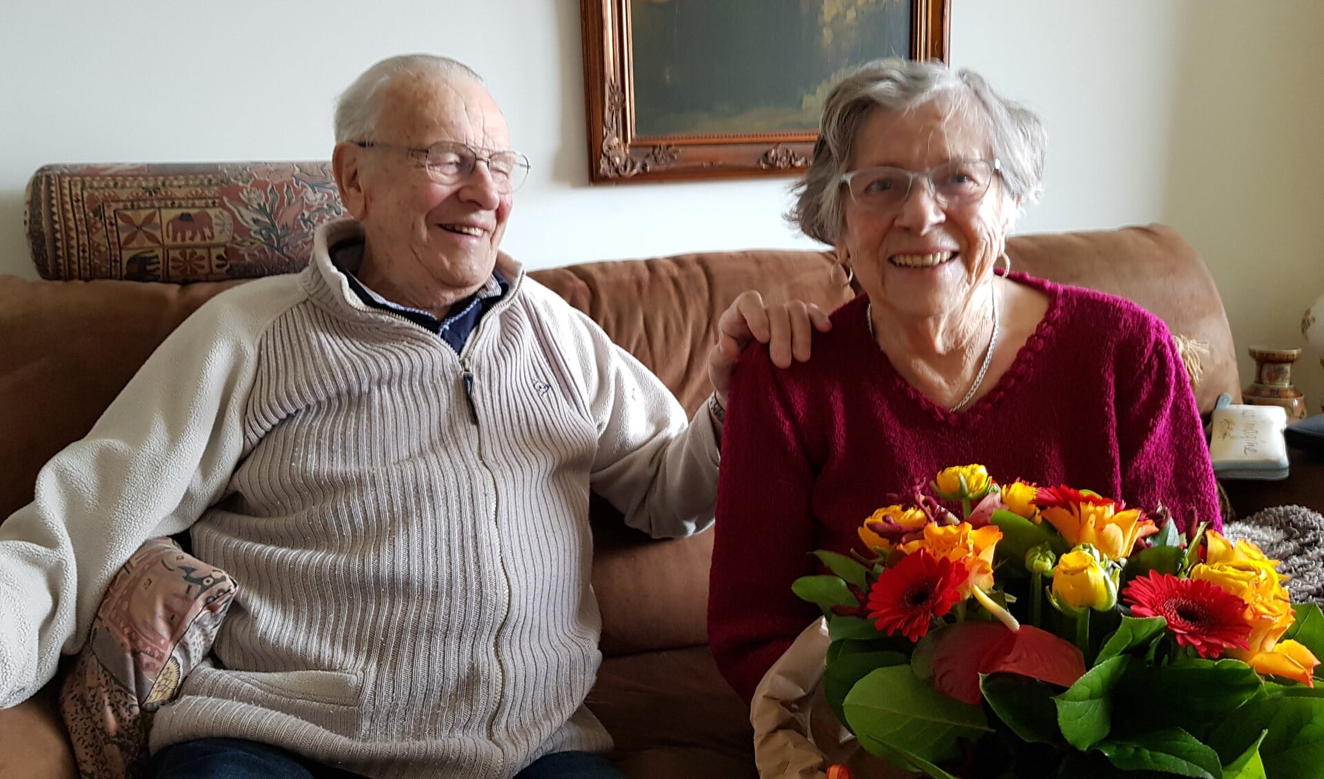 Dirk en Aty Schrier wilden geen bezoek voor hun 65-jarig huwelijk in verband met het coronavirus.