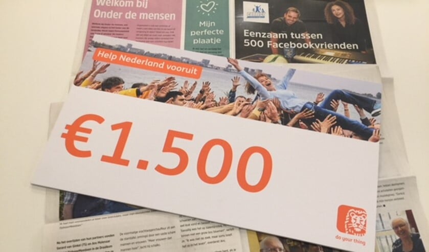 Dankzij de stemmen van inwoners heeft het initiatief om eenzaamheid onder mensen te bestrijden deze donatie gekregen.