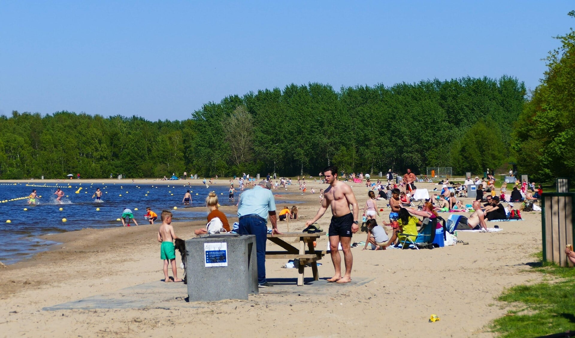 Het Stichtse strandje, ook bekend als Blaricum Beach.