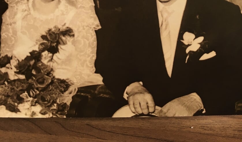 Gert en Gerda op hun trouwdag.