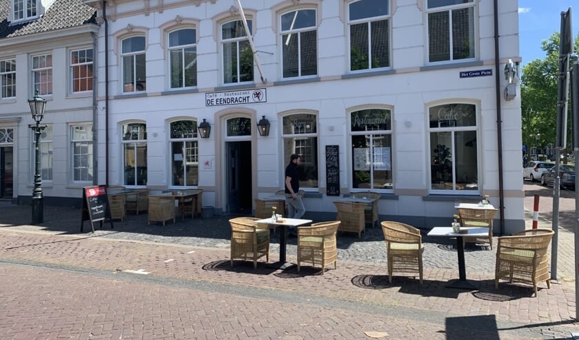 Ook op het Grote Plein kan vanaf morgen een terrasje worden gepikt.