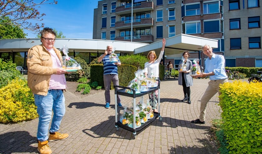 Op de locatie Lorentzweg in Bussum werden de pakketten afgeleverd.