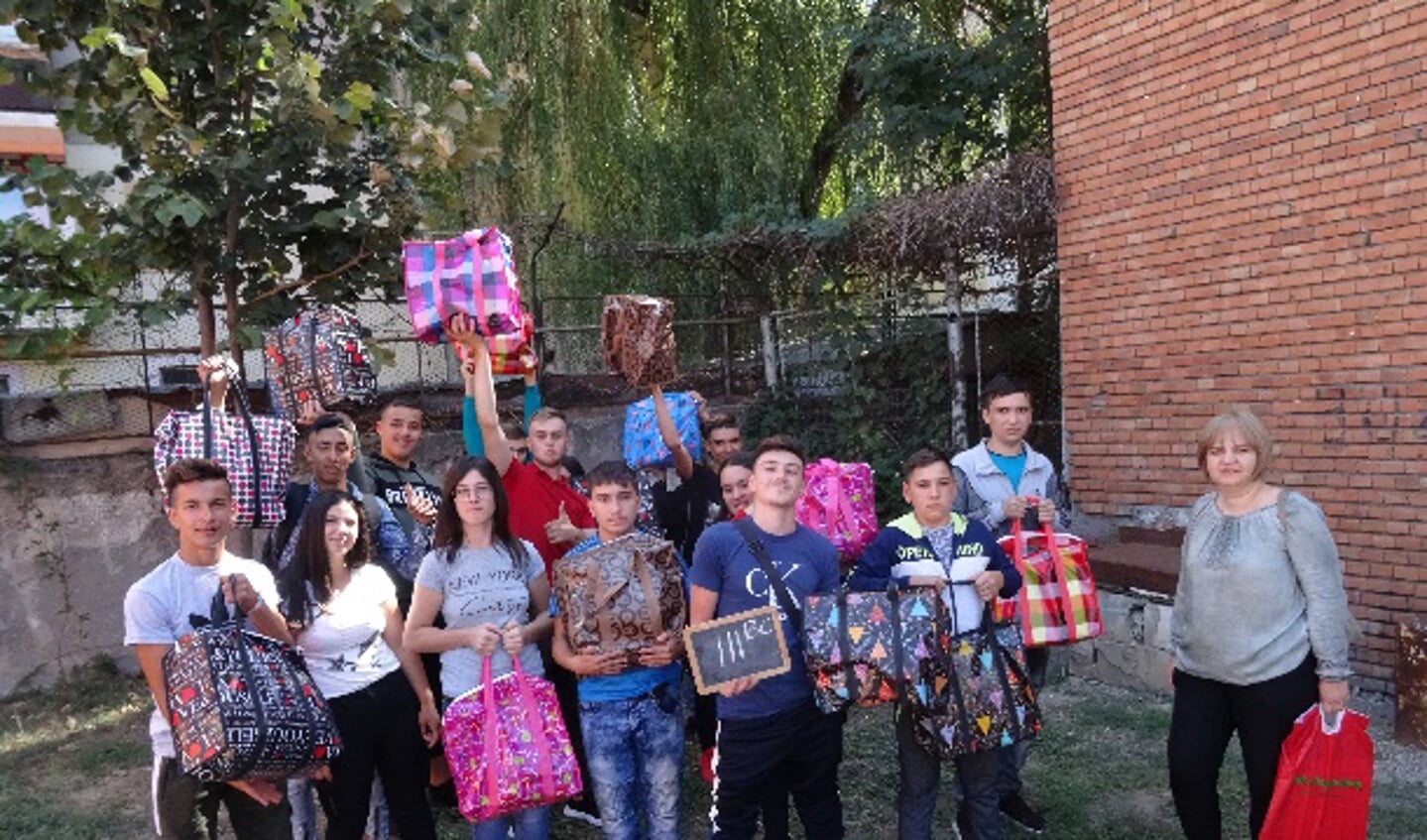 Middelbare scholieren met hun onderwijspakket (2019)