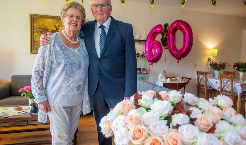 <p>Het diamanten bruidspaar Winny en Piet.</p>