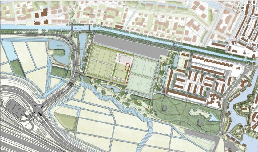 Het Brediusterrein is volop in ontwikkeling. Voor de nieuwe sporthal zijn de eerste ontwerpen ingediend.