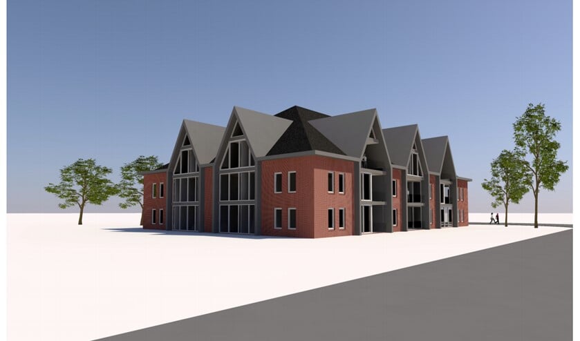 Het tweede ontwerp voor de Driftweg, waar nu een aanvraag voor een omgevingsvergunning voor ligt.