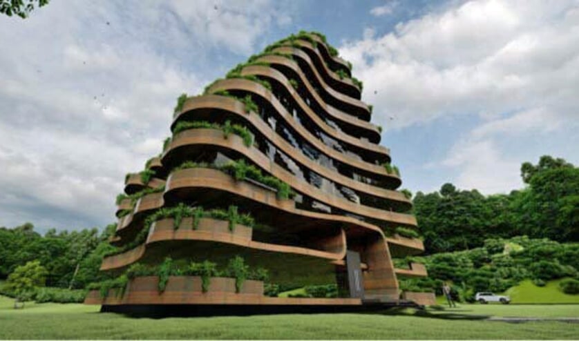 <p>Het gebouw, afkomstig uit de aanvraag voor de omgevingsvergunning.</p>