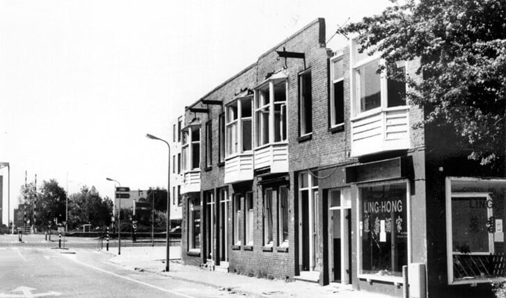 Sloop Burg. Bickerstraat kijkrichting zuid (juni 1985). (coll. HKD)