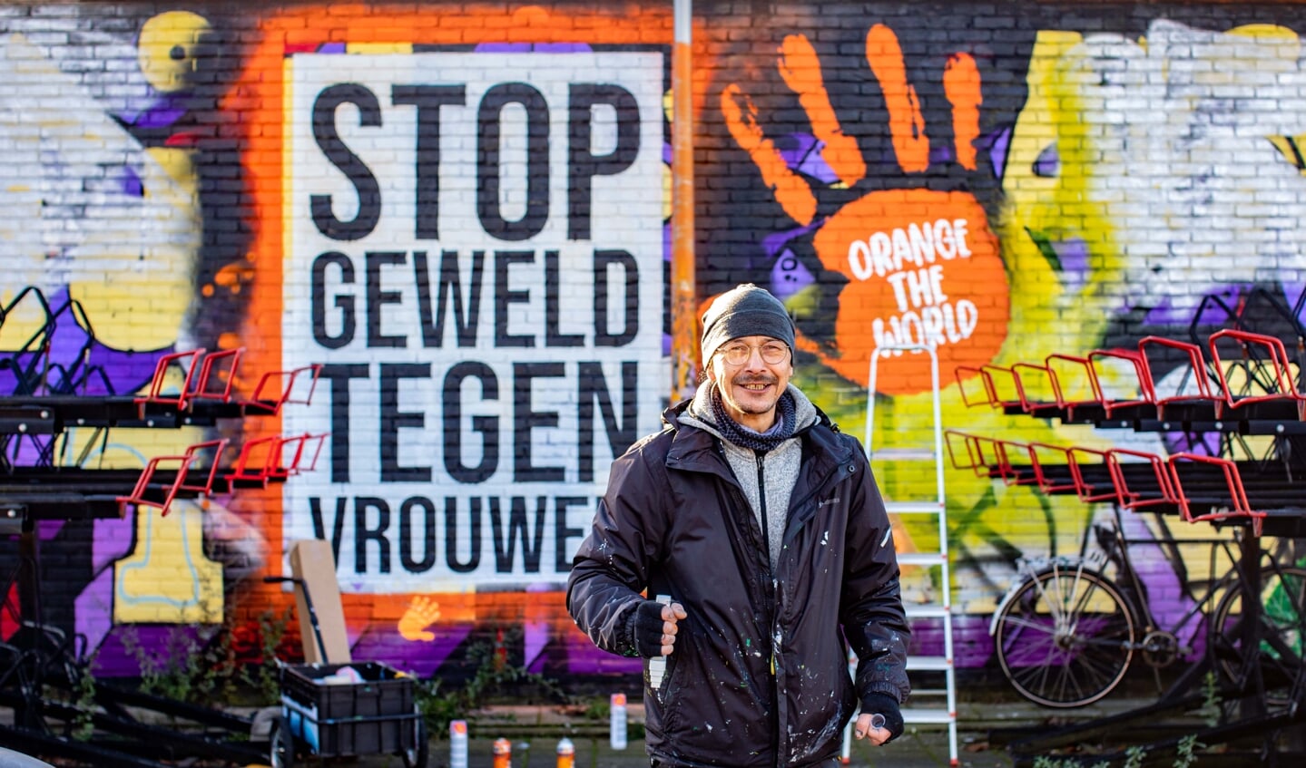 Streetartist Eric van der Vegt. 