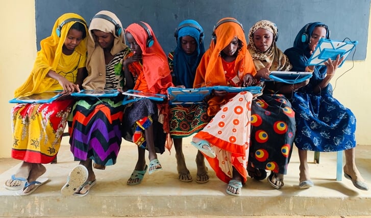 Leerlingen in Soedan