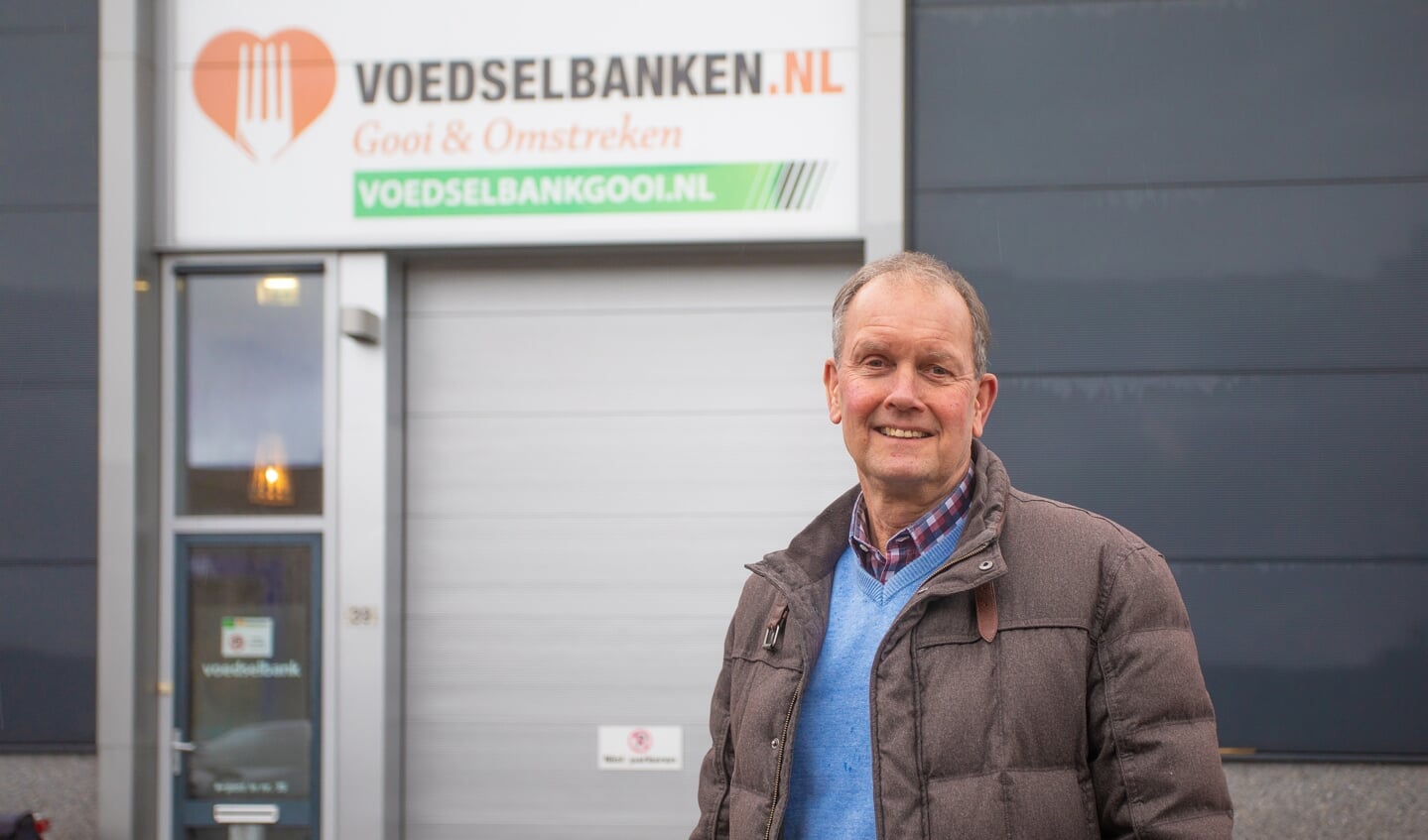 Algemeen coördinator Gert Haas van de Voedselbank Gooi & Omstreken.