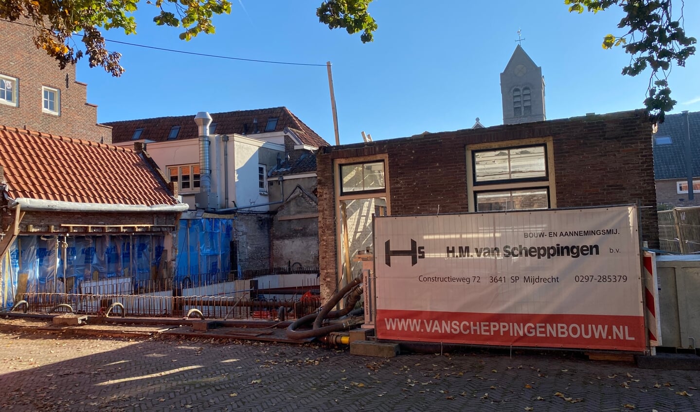 De nieuwbouw aan de Sint Annastraat in Naarden.