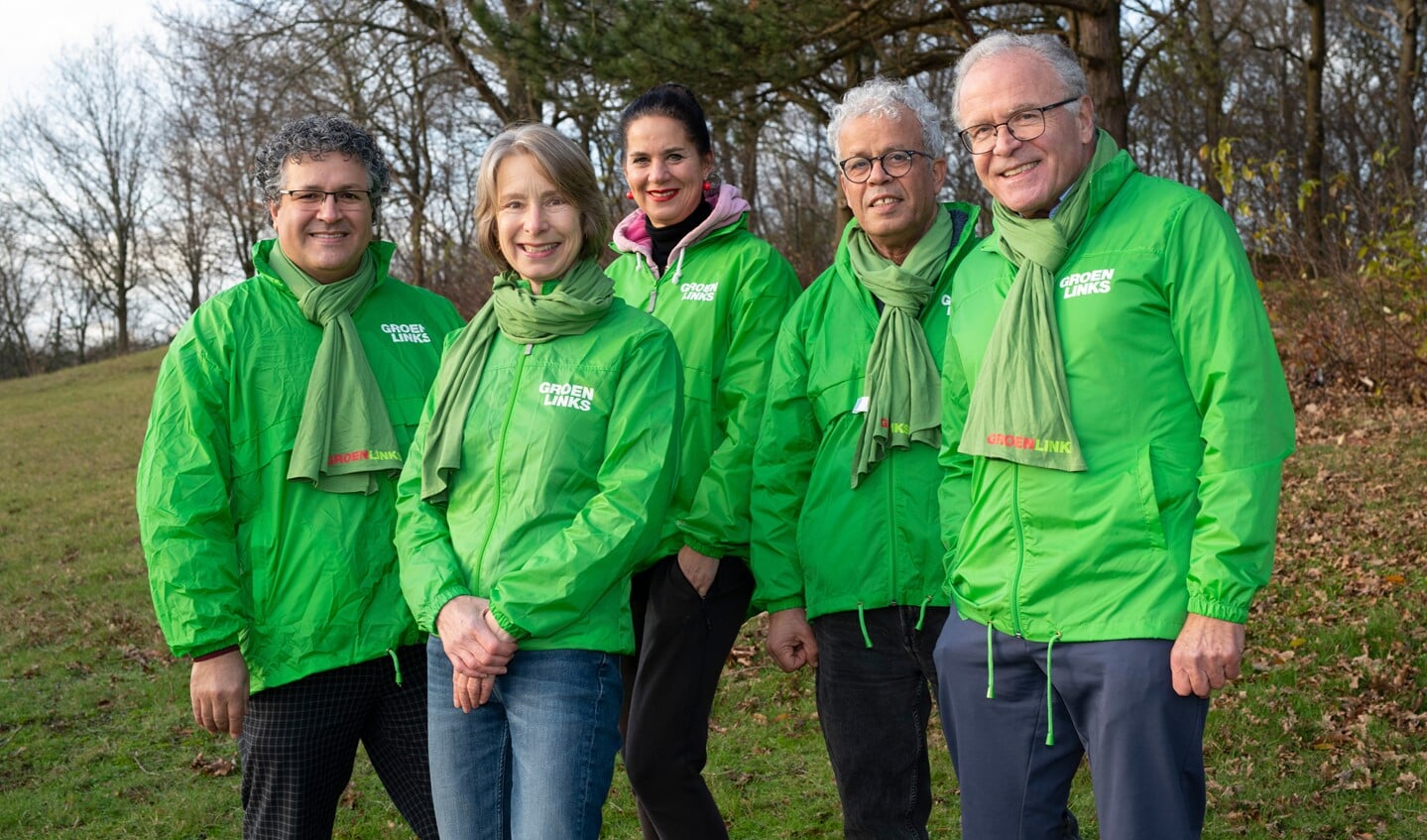 Een deel van de kandidaten voor GroenLinks Huizen.