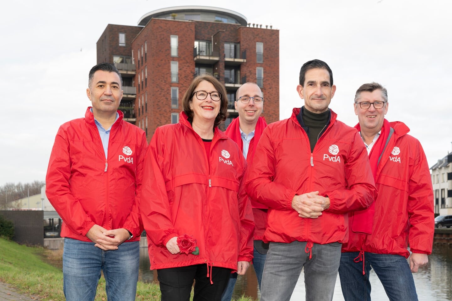 De top 5 van de kandidatenlijst van de PvdA Huizen.