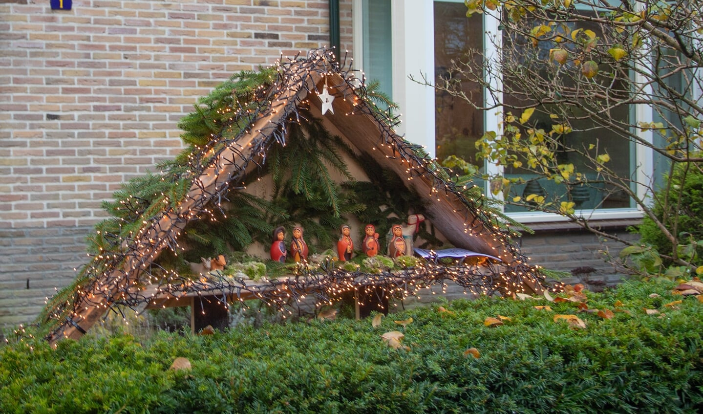 Een indrukwekkende kerststal van de kerststallenroute van afgelopen jaar.