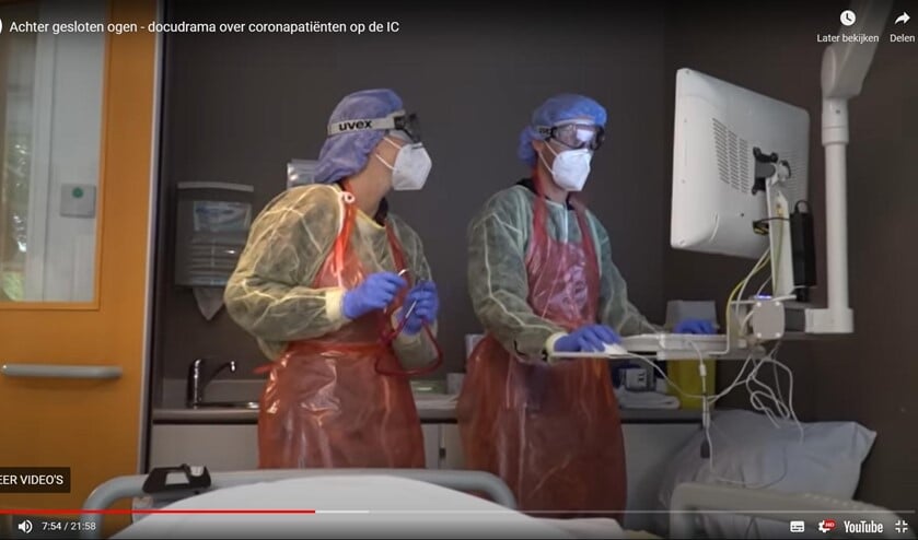 <p>Een beeld uit de docudrama, die uit het perspectief van de patiënt is gefilmd.</p>