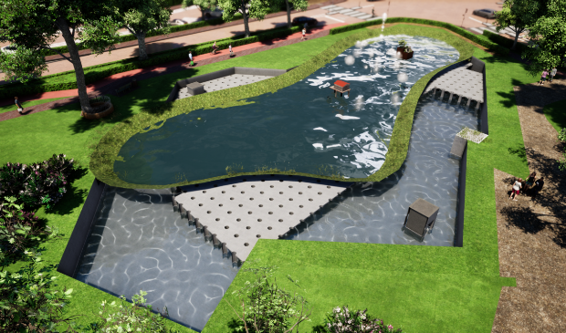 <p>Waterberging op de Brink.</p>