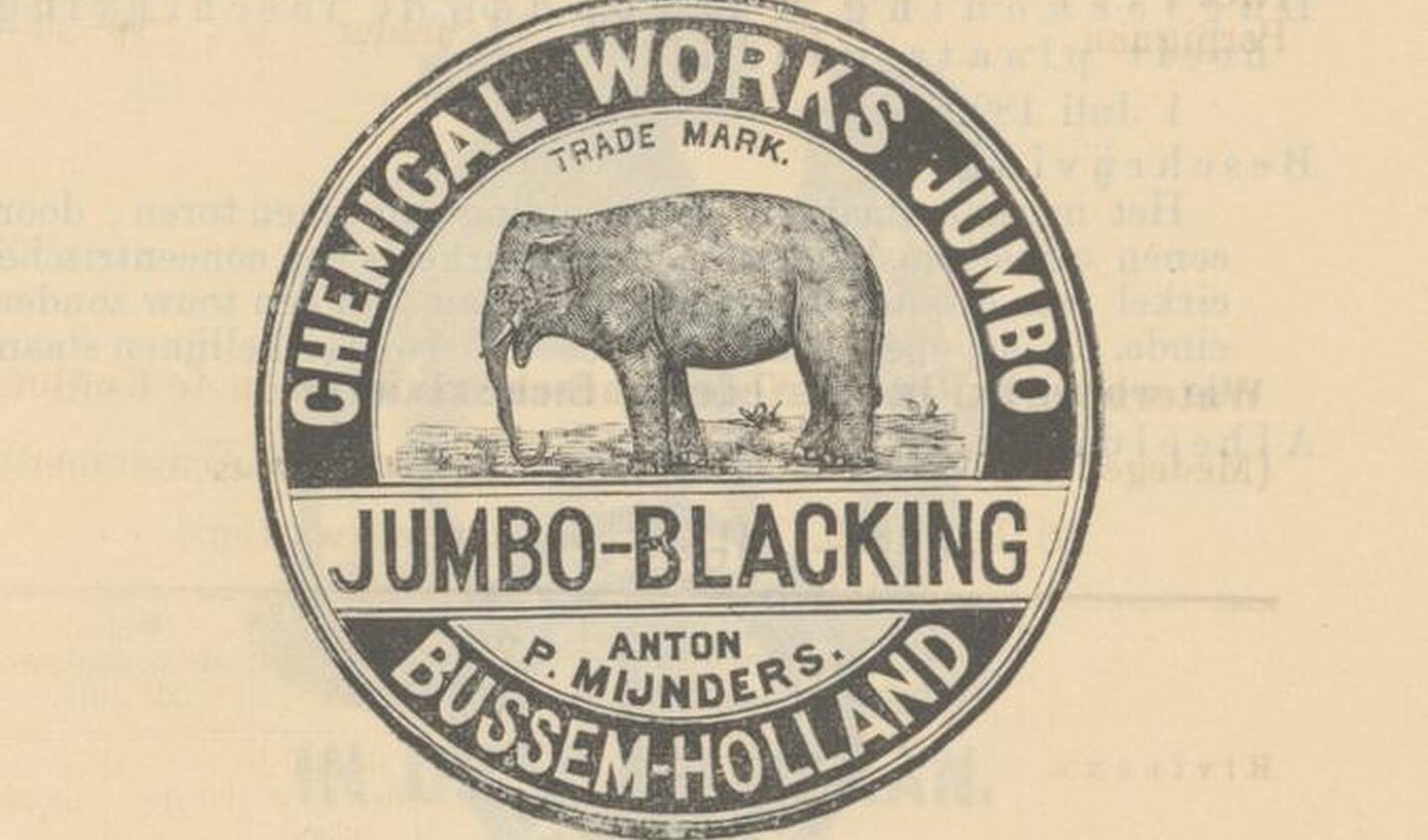 Het logo van Schoensmeerfabriek Jumbo.