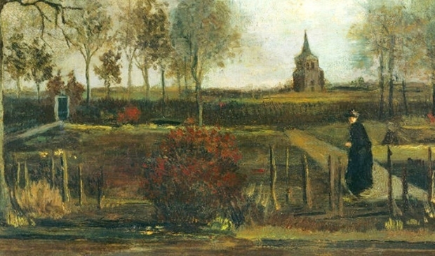 <p>‘Lentetuin, de pastorietuin te Nuenen in het voorjaar’ van Vincent van Gogh, gestolen op 30 maart 2020 uit het Singer museum. </p>