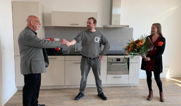 <p>Lex Scholten, Jeroen Nijland en Karlijn Sanou.</p>