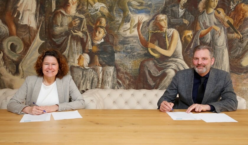 <p>Annette Wolthers en André Brand ondertekenden vandaag de intentieverklaring. </p>