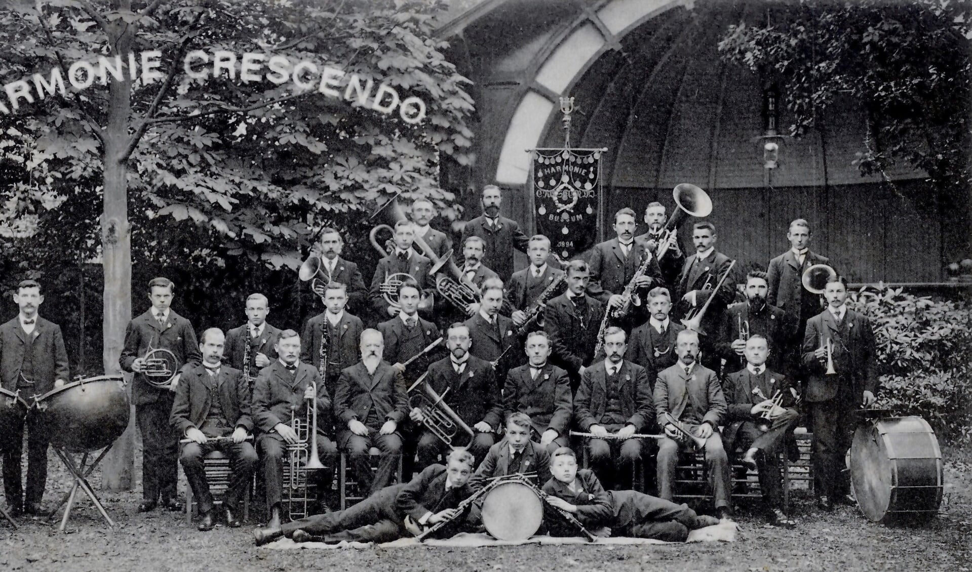 Harmonie ‘Crescendo’ omstreeks 1898.