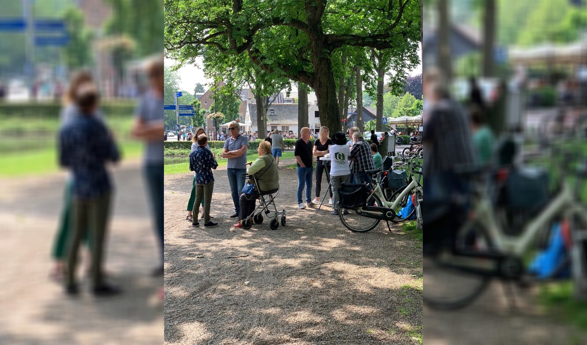 Inwoners en partijleden van Groen Laren voerden tijdens de kennismakingsmiddag veel discussies. 