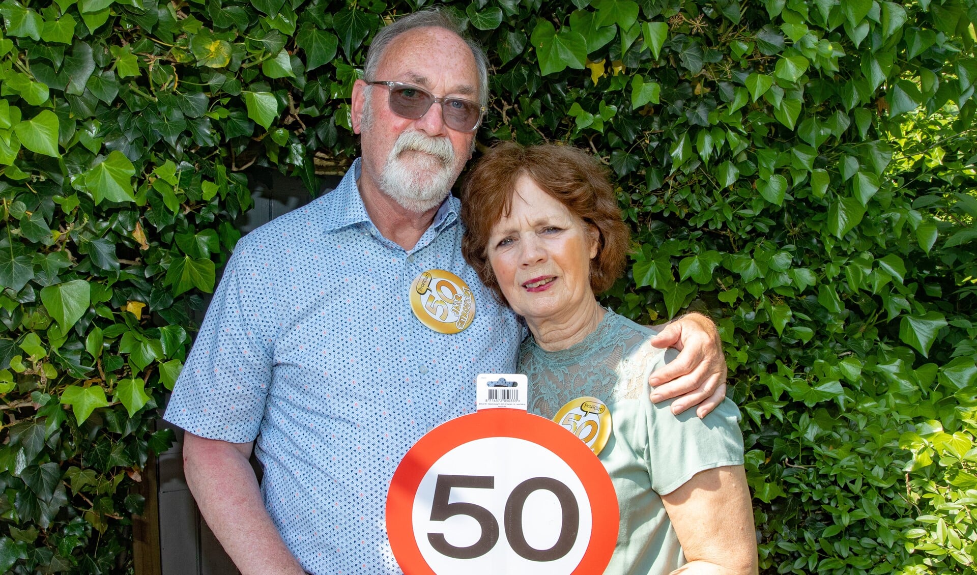 Peter en Conny Dercksen vieren vandaag dat ze 50 jaar getrouwd zijn.