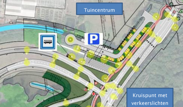 <p>Aan de westzijde van de A27 komt ter hoogte van de HOV-bushalte een P+R-terrein met fietsenstalling. </p>