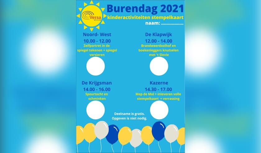 <p>De stempelkaart voor de kinderactiviteiten in Muiden.</p>